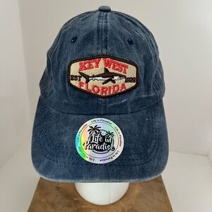 Key West Florida Blue Denim Cap